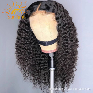 Sunlight Virgin  Curly  Extensions Cuticle Aligned Dropshipping Products Wigs Human Hair Lace Front Brazilian For Black Women